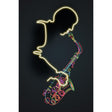 Quadro Sax Palais Royal stampa su tela con LED 80x120 cm