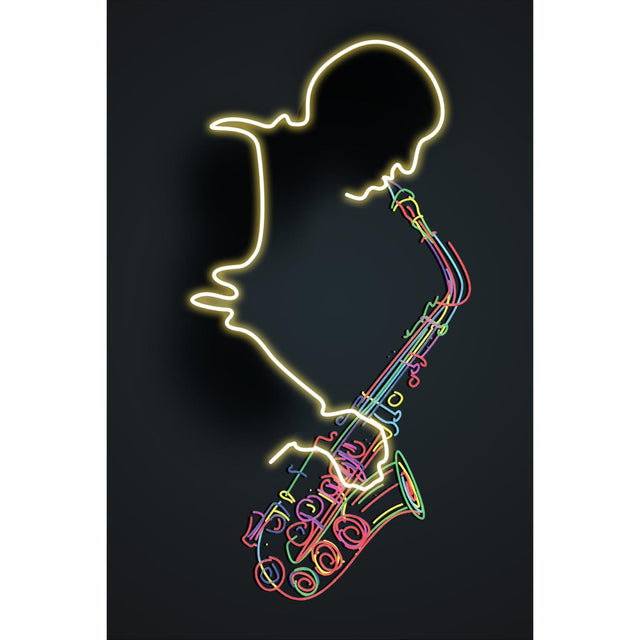 Quadro Sax Palais Royal stampa su tela con LED 80x120 cm