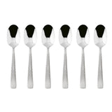 SAMBONET Cortina Cucchiaini Moka Caffè Set 6 Pezzi Posate Acciaio Inox