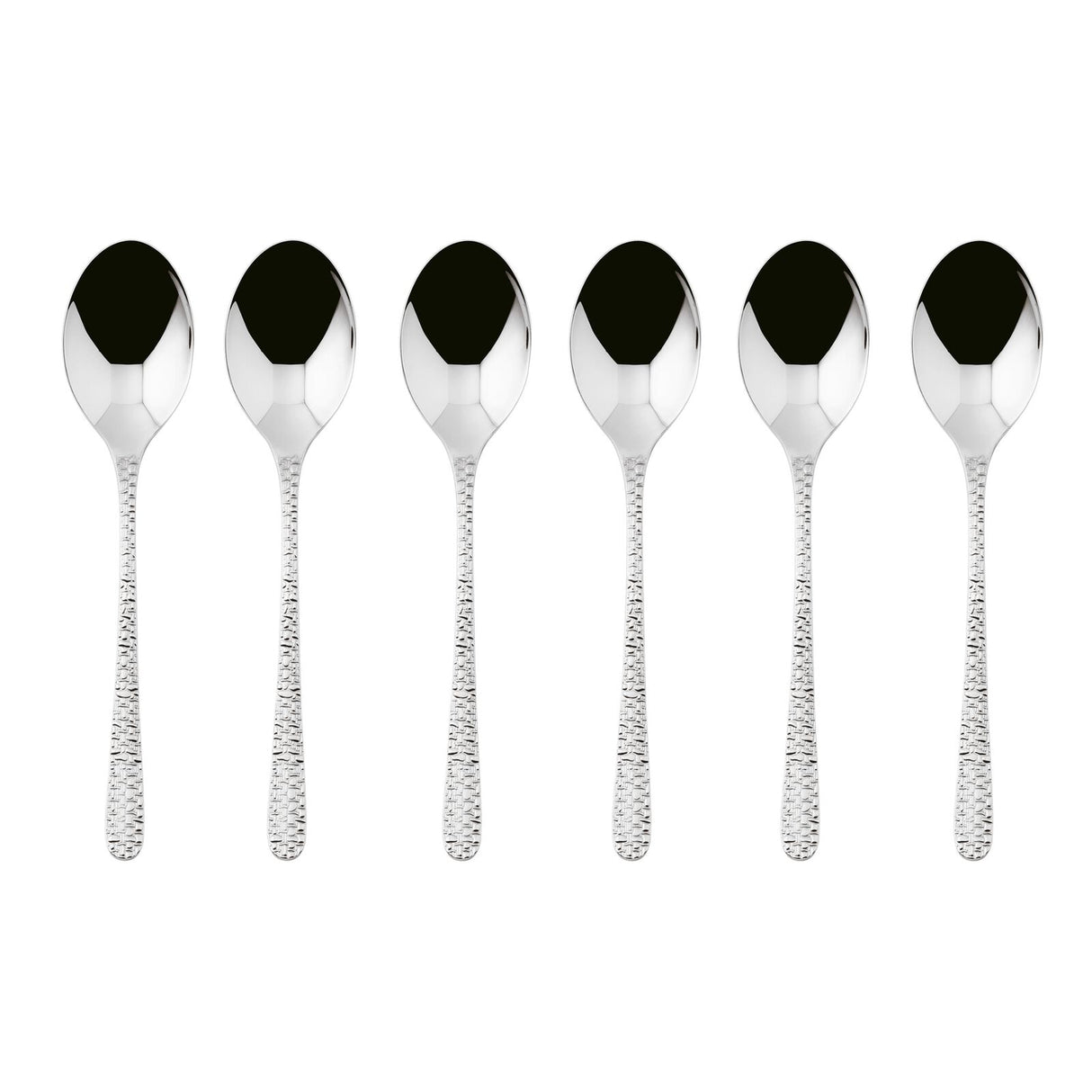 Set 6 cucchiaini caffè Venezia Sambonet in acciaio inox 18/10 decorato