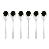 Set 6 cucchiaini caffè Venezia Sambonet in acciaio inox 18/10 decorato