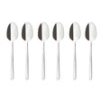 Set 6 cucchiaini caffè Sambonet in acciaio inox lucido effetto specchio