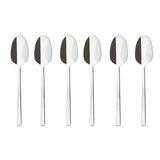 Set 6 cucchiaini caffè Sambonet in acciaio inox lucido effetto specchio