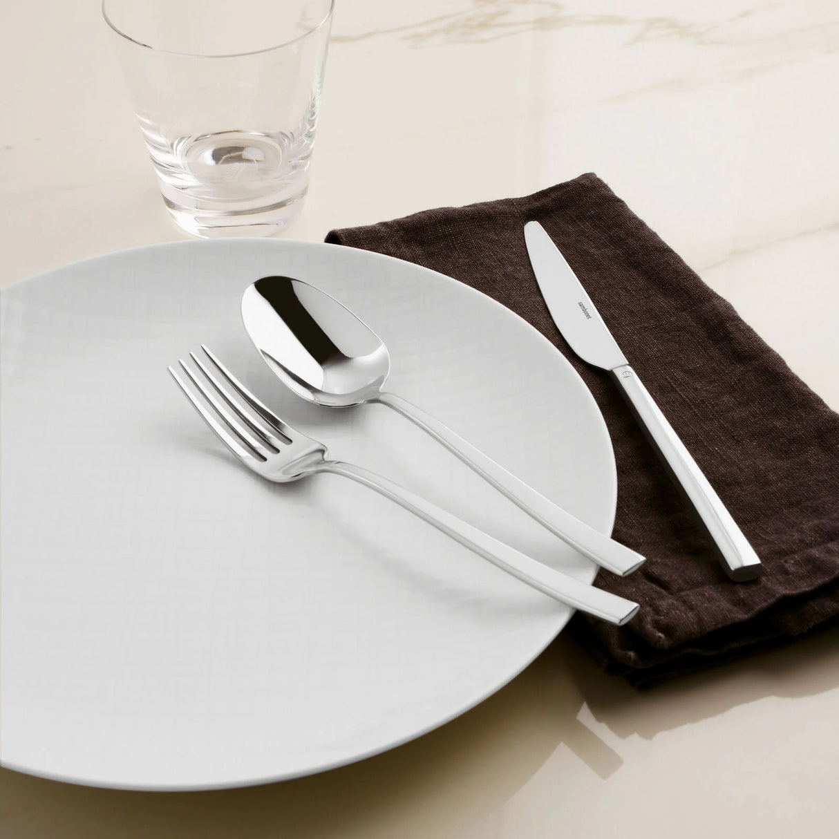 SAMBONET Rock Cucchiaini Moka Caffè Set 6 Pezzi Posate Acciaio Inox