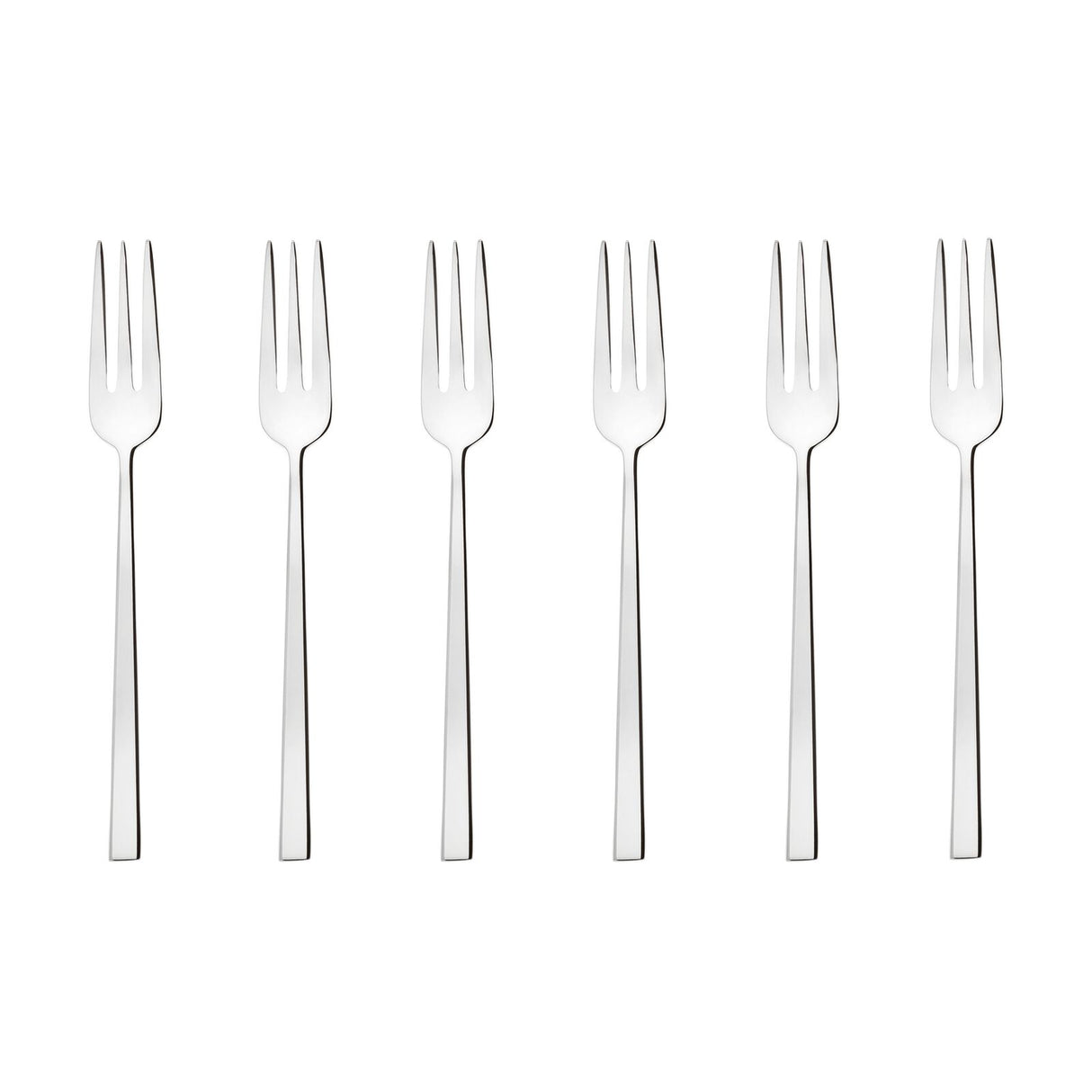 Set forchette dessert Rock Sambonet acciaio inox finitura specchio 6 pezzi