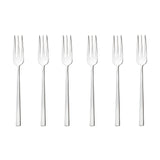 Set forchette dessert Rock Sambonet acciaio inox finitura specchio 6 pezzi