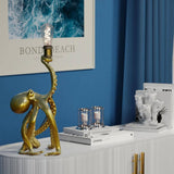 WERNS Lampada da Tavolo Polpo Otto Octopus 54cm Oro Poliresina