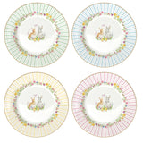 Set 4 piatti dessert Happy Easter Easy Life in porcellana decorata 19 cm