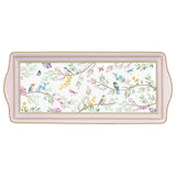 EASY LIFE Birds Melody Vassoio con Manici 35x15cm Porcellana