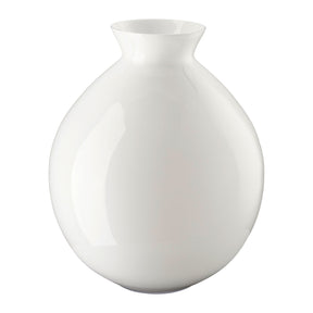 Vaso Silvana Rosenthal in vetro bianco 33x27,5 cm