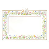 Vassoio Happy Easter Easy Life in porcellana con decoro pasquale 36x24 cm