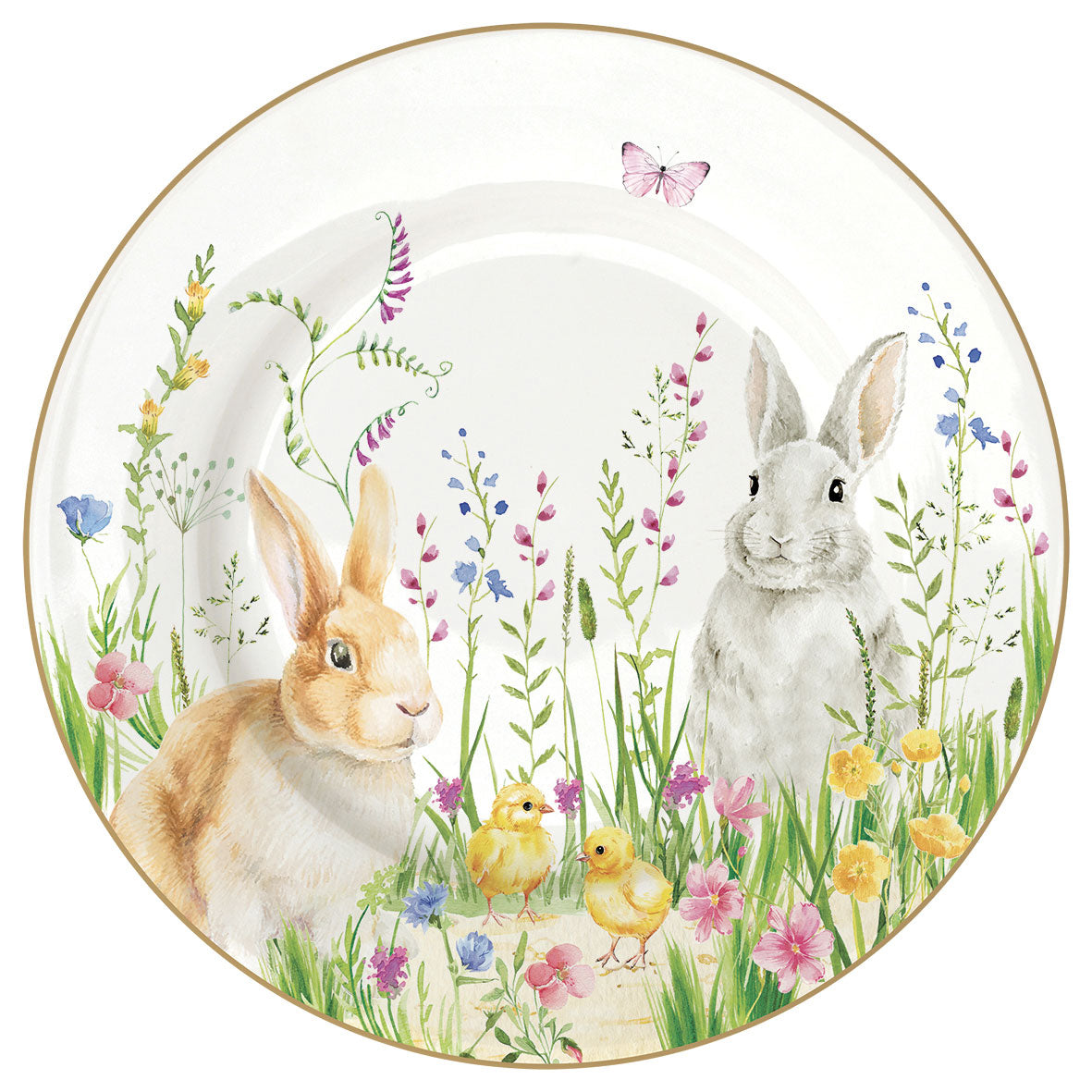 EASY LIFE Happy Easter Servizio Tavola Piatti Set 18 Pezzi Porcellana Tavola di Pasqua