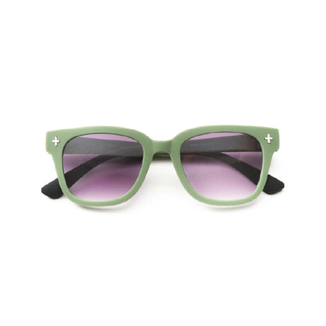Occhiali da sole Giovanni Okkia montatura soft touch verde e nero