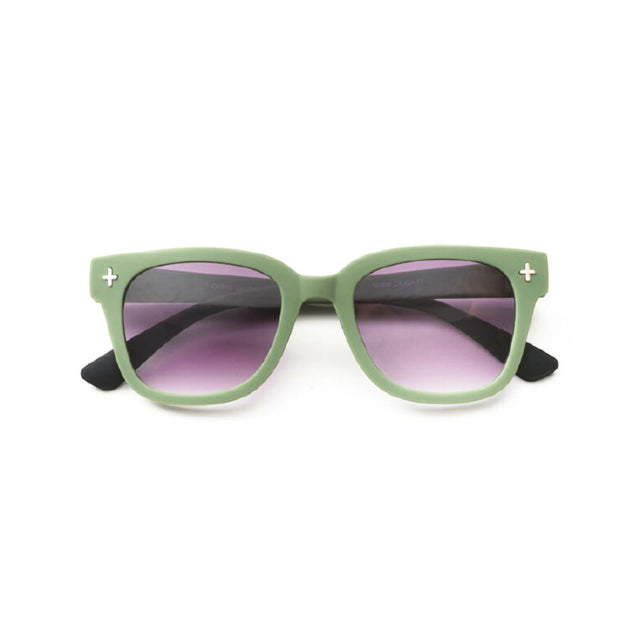 Occhiali da sole Giovanni Okkia montatura soft touch verde e nero