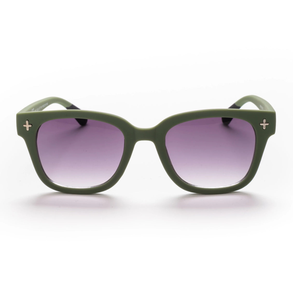 OKKIA Giovanni Occhiali da Sole Unisex Soft Touch Verde e Nero