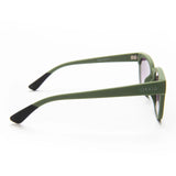 OKKIA Giovanni Occhiali da Sole Unisex Soft Touch Verde e Nero