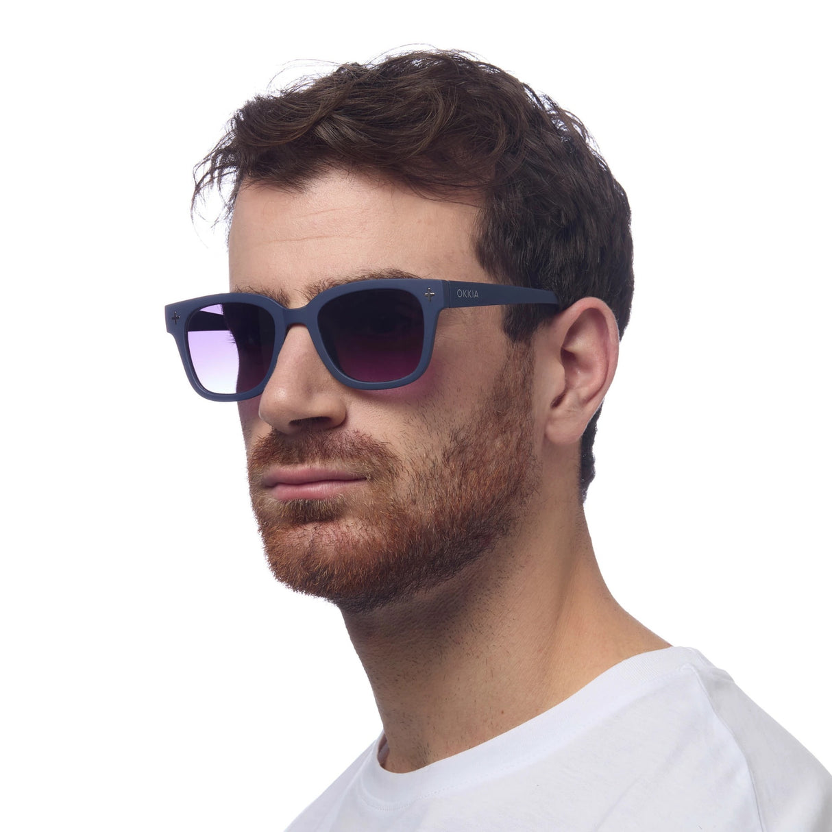 OKKIA Giovanni Occhiali da Sole Unisex Soft Touch Midnight