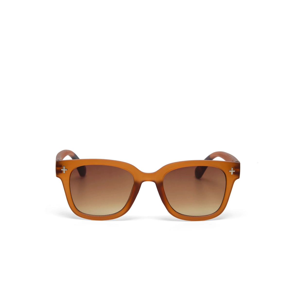 OKKIA Giovanni Occhiali da Sole Unisex Soft Touch Marrone Traslucido