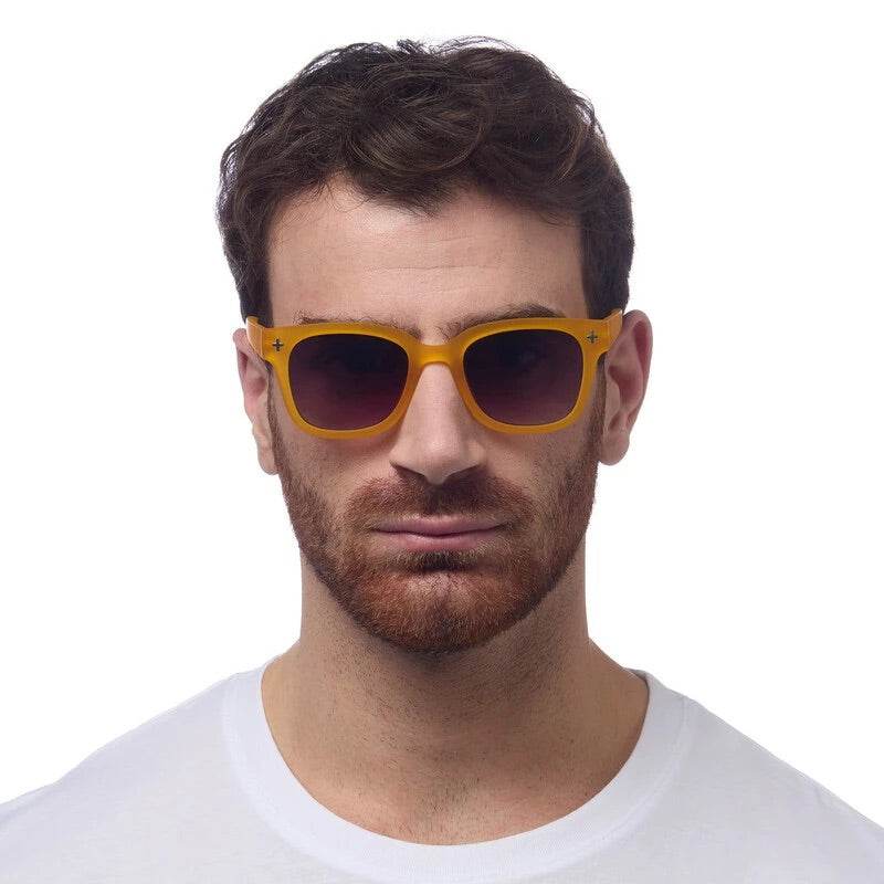 OKKIA Giovanni Occhiali da Sole Unisex Soft Touch Giallo