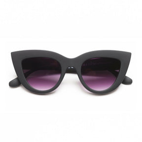 Occhiali da sole Claudia Okkia montatura nera in policarbonato cat eye