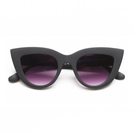 Occhiali da sole Claudia Okkia montatura nera in policarbonato cat eye