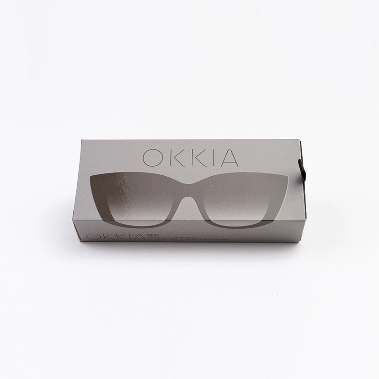 OKKIA Claudia Occhiali da Sole Donna Big Cat Eye Nero