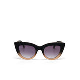 OKKIA Claudia Occhiali da Sole Donna Big Cat Eye Nero Sfumato Rosa