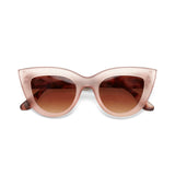 Occhiali da sole Okkia cat eye in plastica rosa avana con lenti graduate