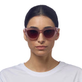 OKKIA Claudia Occhiali da Sole Donna Big Cat Eye Rosa Avana