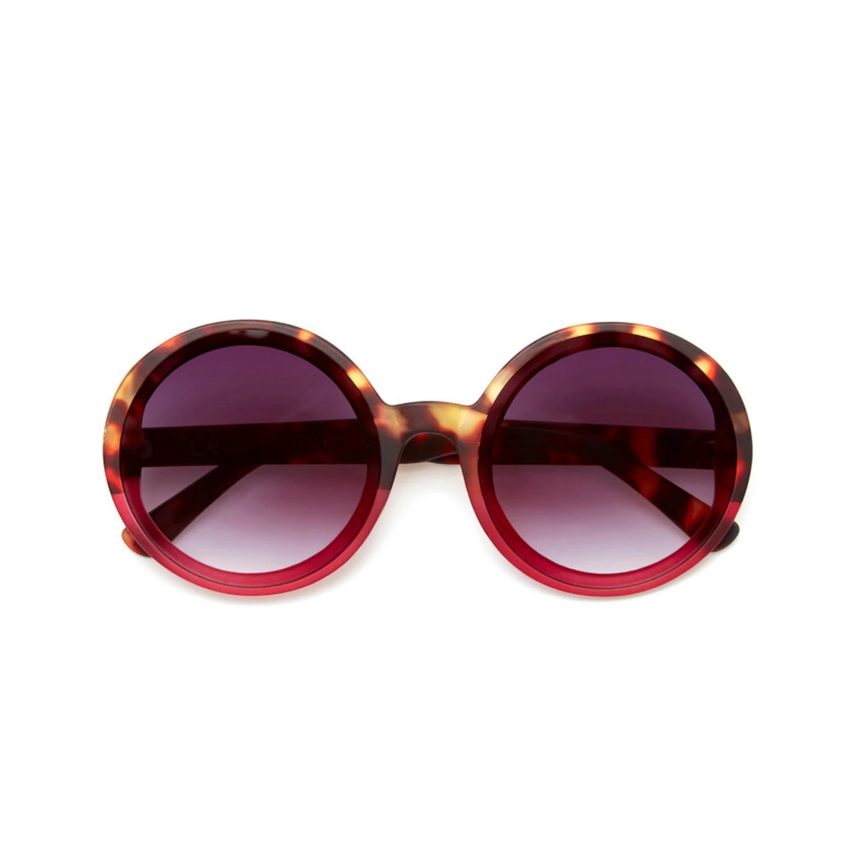 Occhiali da sole Monica Okkia montatura XXL avana rosa lenti sfumate