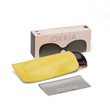 OKKIA Anna Occhiali da Sole Donna Nero Sfumato Rosa