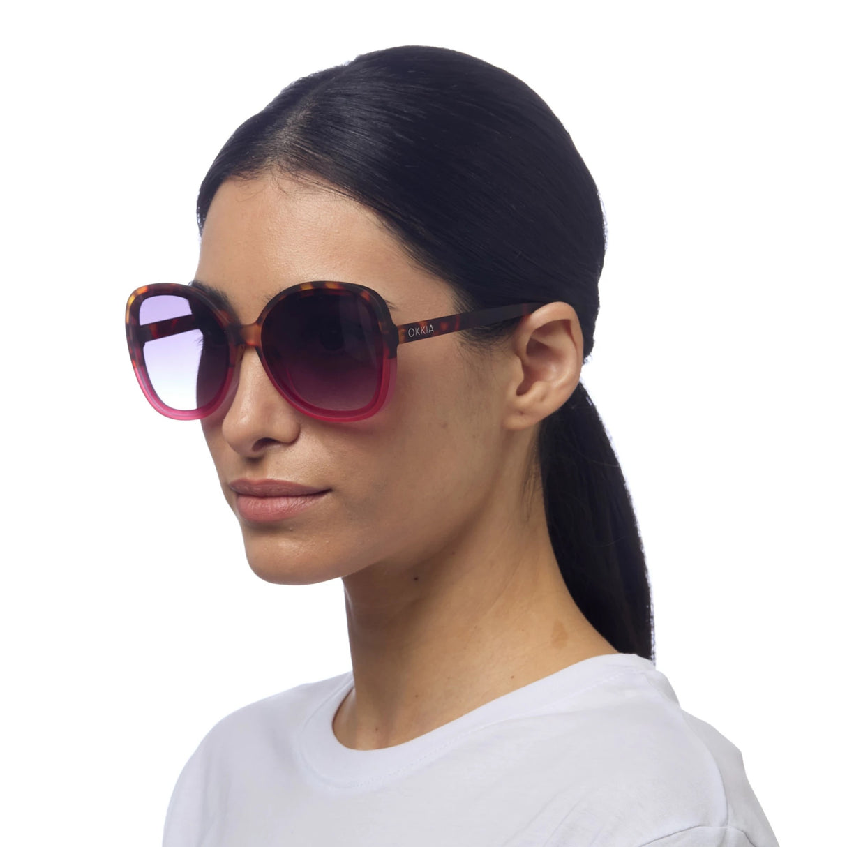 OKKIA Anna Occhiali da Sole Donna Avana Rosa