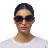 OKKIA Anna Occhiali da Sole Donna Avana Giallo