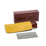 OKKIA Anna Occhiali da Sole Donna Marrone Trasparente