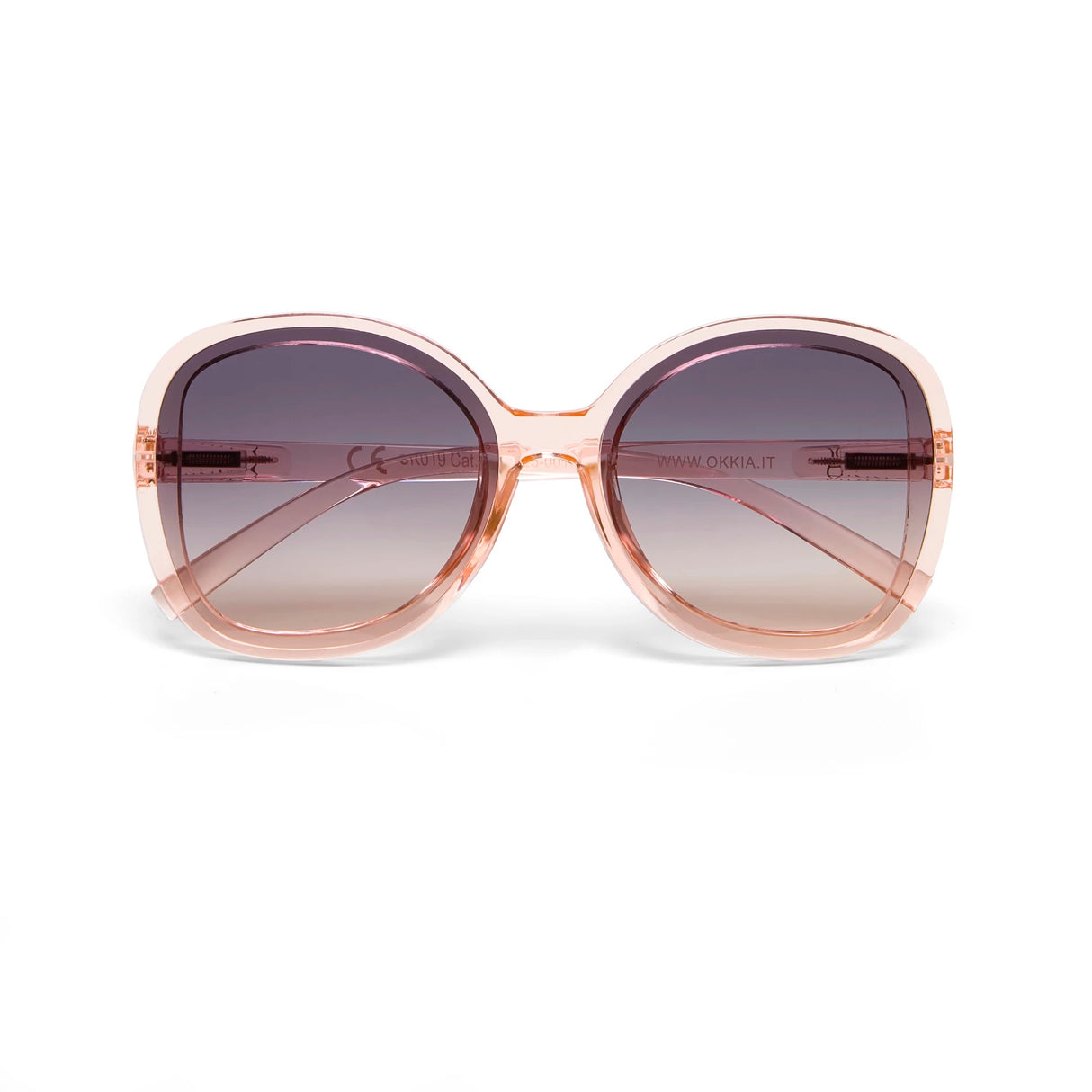OKKIA Anna Occhiali da Sole Donna Rosa Trasparente
