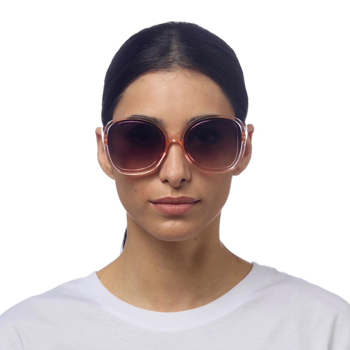 OKKIA Anna Occhiali da Sole Donna Rosa Trasparente