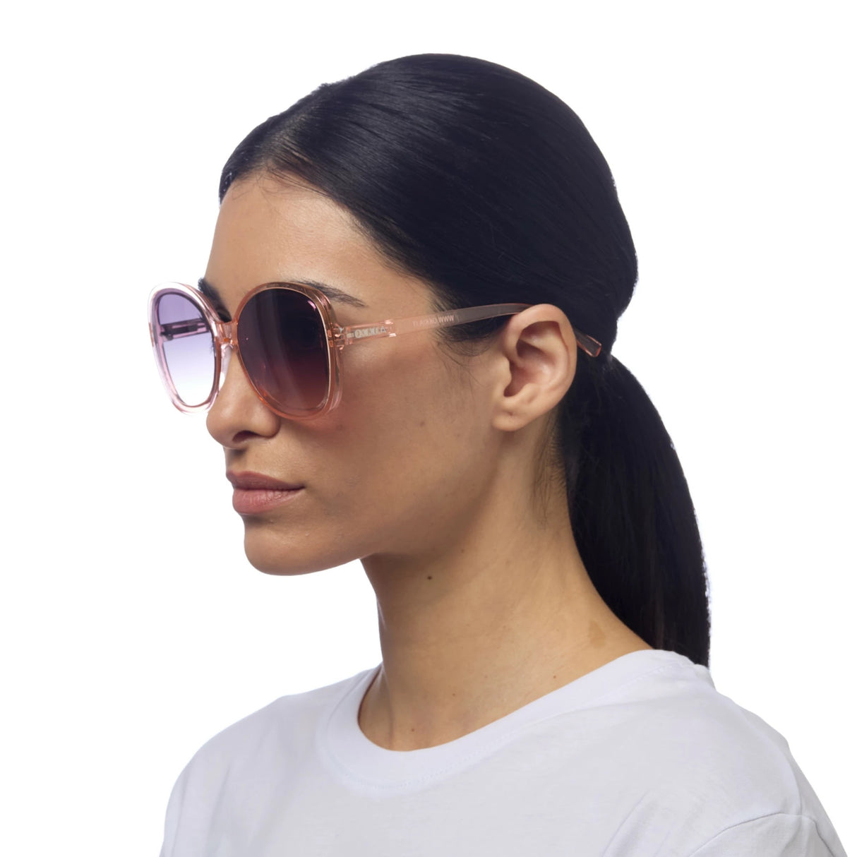 OKKIA Anna Occhiali da Sole Donna Rosa Trasparente