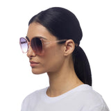 OKKIA Anna Occhiali da Sole Donna Rosa Trasparente