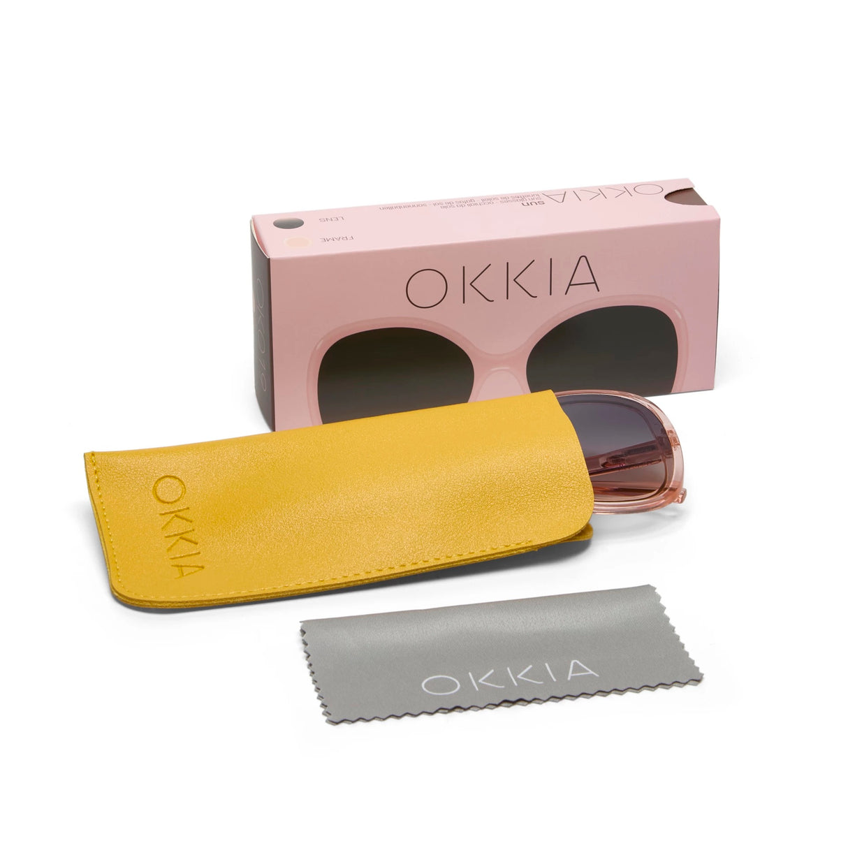 OKKIA Anna Occhiali da Sole Donna Rosa Trasparente