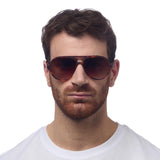 OKKIA Alessio Occhiali da Sole Unisex Goccia Avana
