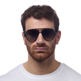 OKKIA Alessio Occhiali da Sole Unisex Goccia Kale Avana