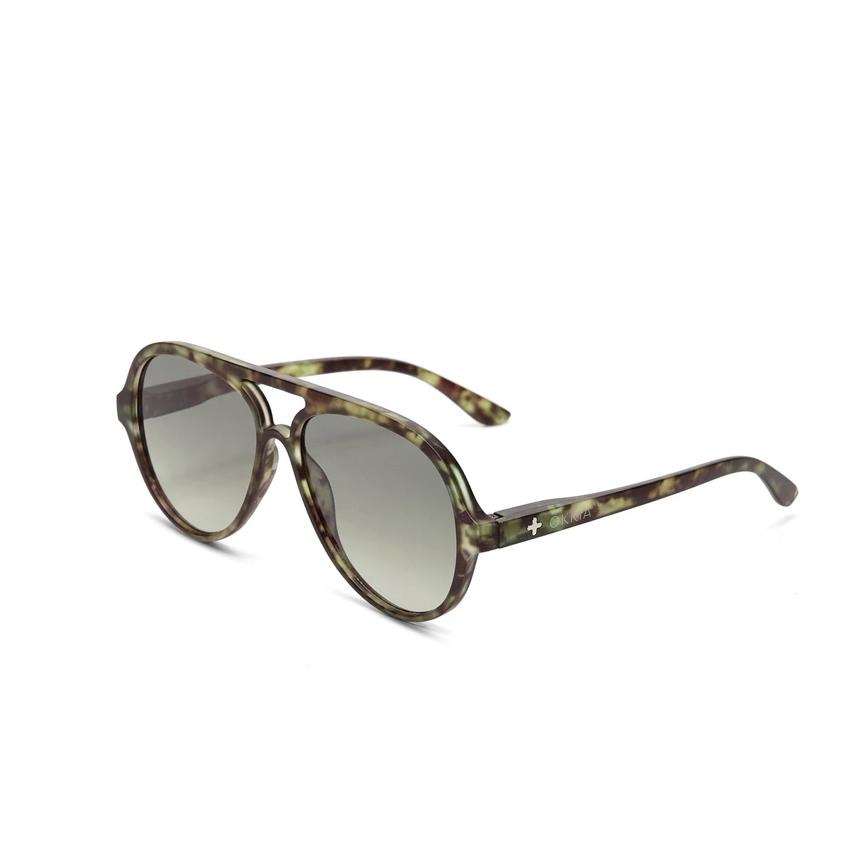 OKKIA Alessio Occhiali da Sole Unisex Goccia Kale Avana
