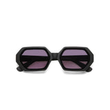 OKKIA Andrea Occhiali da Sole Unisex Esagonale Nero
