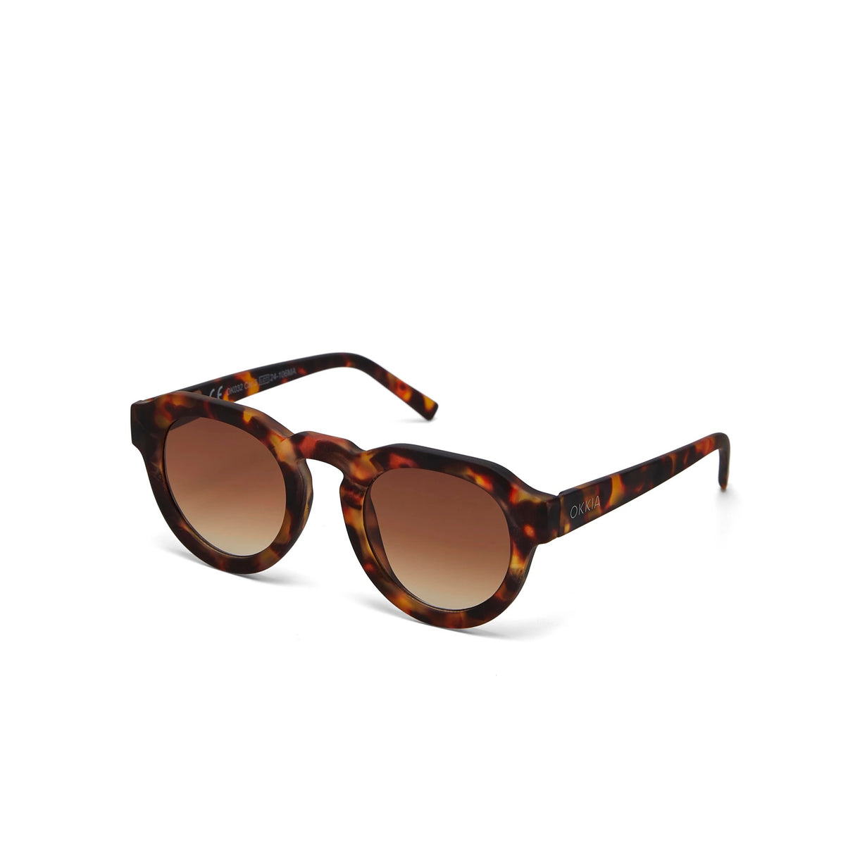 OKKIA Zeno Occhiali da Sole Unisex Tondo Classic Avana