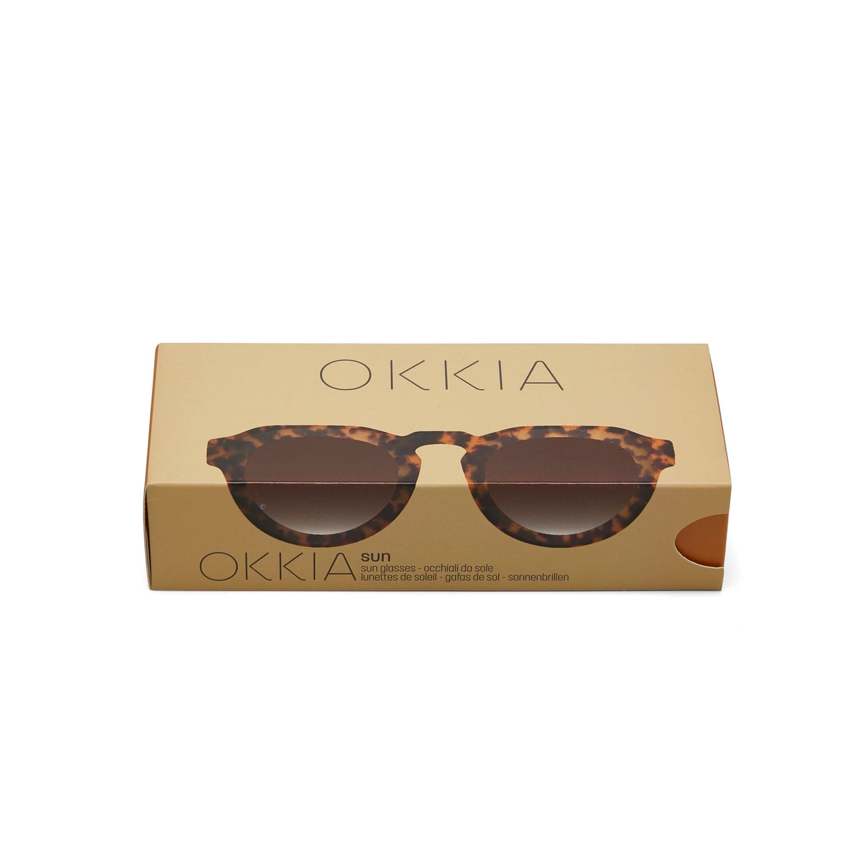 OKKIA Zeno Occhiali da Sole Unisex Tondo Classic Avana