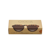 OKKIA Zeno Occhiali da Sole Unisex Tondo Classic Avana