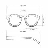 OKKIA Zeno Occhiali da Sole Unisex Tondo Classic Avana