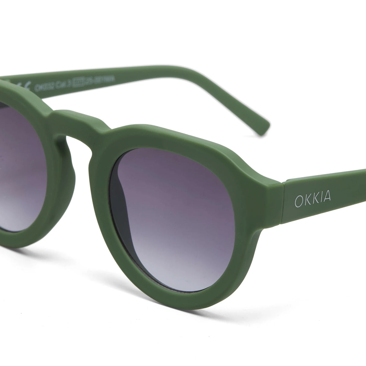 OKKIA Zeno Occhiali da Sole Unisex Tondo Verde