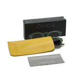 OKKIA Zeno Occhiali da Sole Unisex Tondo Verde