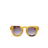 OKKIA Zeno Occhiali da Sole Unisex Tondo Giallo Avana
